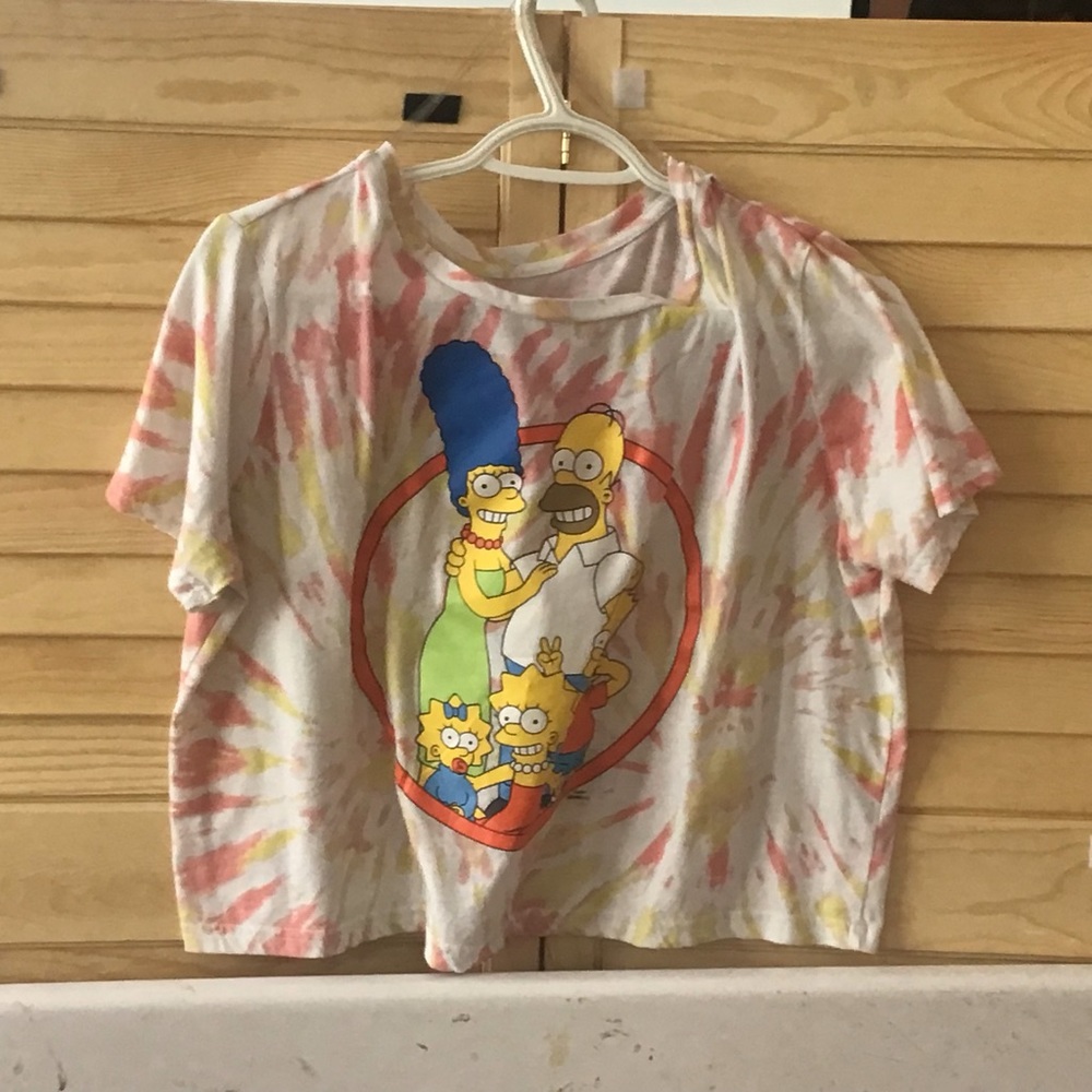 Simpsons cropped shirt